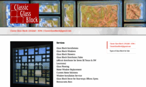 Classicglassblocktexas.com thumbnail