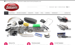 Classicmotorcyclespares.com thumbnail