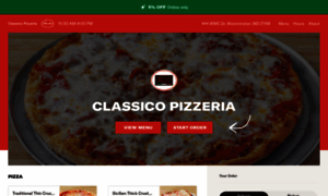 Classicopizzeriamenu.com thumbnail