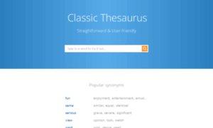 Classicthesaurus.com thumbnail