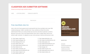 Classifieds-ads-submitter-software.com thumbnail