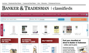 Classifieds.bankerandtradesman.com thumbnail