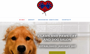 Clawsandpawscatanddogsalon.com thumbnail