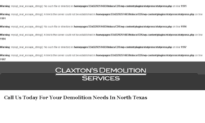 Claxtonsdemolitionservices.com thumbnail