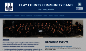 Claycountyband.org thumbnail