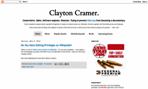 Claytonecramer.blogspot.com thumbnail