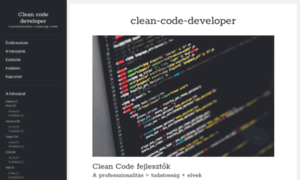 Clean-code-developer.hu thumbnail