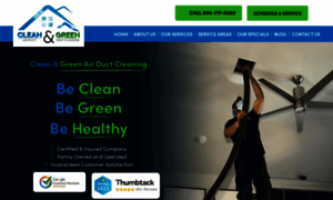 Cleanandgreenairductcleaning.com thumbnail