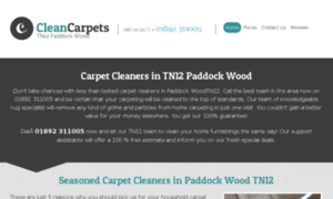 Cleancarpetspaddockwood.co.uk thumbnail