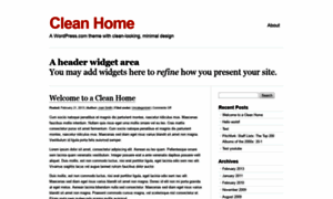 Cleanhomedemo.wordpress.com thumbnail