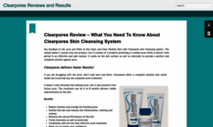 Clearpores-results.blogspot.com thumbnail