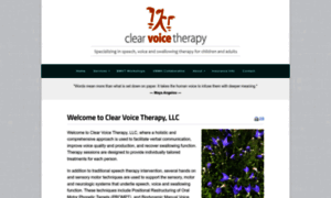 Clearvoicetherapy.com thumbnail