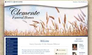 Clementefuneralhomes.com thumbnail