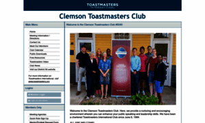 Clemson.toastmastersclubs.org thumbnail