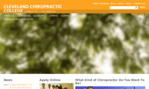 Clevelandchiropractic.edu thumbnail