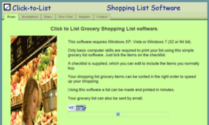 Click-to-list-shopping-software.com thumbnail