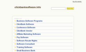 Clickbanksoftware.info thumbnail