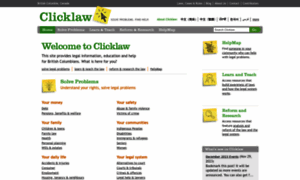Clicklaw.bc.ca thumbnail