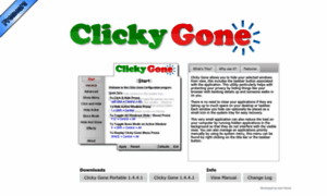 Clickygone.sourceforge.net thumbnail