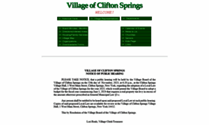 Cliftonspringsny.org thumbnail