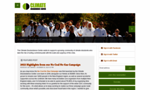Climatedisobedience.org thumbnail