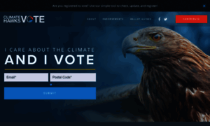 Climatehawksvote.com thumbnail