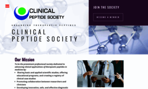 Clinicalpeptidesociety.com thumbnail