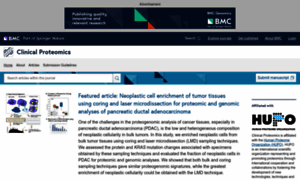 Clinicalproteomicsjournal.biomedcentral.com thumbnail
