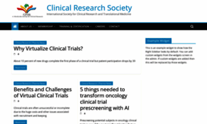 Clinicalresearchforum.com thumbnail
