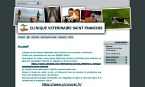 Cliniqueveterinairesaintfrancois.com thumbnail