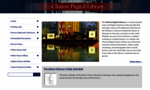 Clinton.presidentiallibraries.us thumbnail