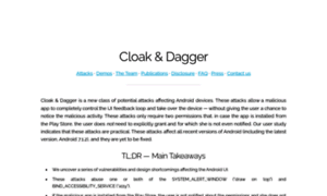 Cloak-and-dagger.org thumbnail