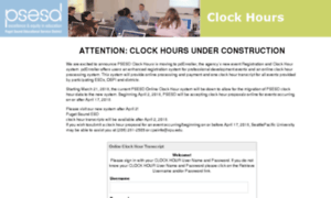 Clockhours.psesd.org thumbnail