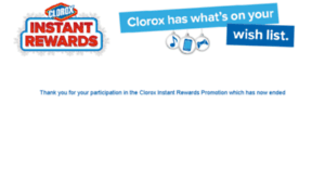 Clorox.premiumrewardsplatform.com thumbnail