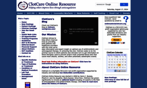 Clotcare.org thumbnail