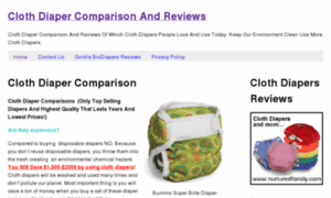 Clothdiapercomparison.com thumbnail