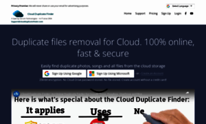 Cloudduplicatefinder.com thumbnail