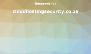 Cloudhostingsecurity.co.za thumbnail