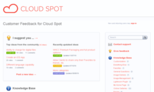 Cloudspot.uservoice.com thumbnail