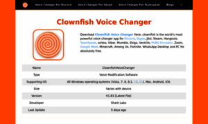 Clownfish-voicechanger.com thumbnail