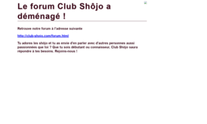 Club-shojo.forumactif.net thumbnail