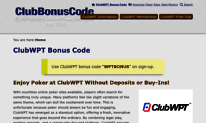 Clubbonuscode.com thumbnail