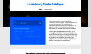 Clustercatalogue.luxinnovation.lu thumbnail