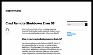 Cmd.remote.shutdown.error.53.stoperrors.org thumbnail