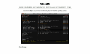 Cmus.sourceforge.net thumbnail