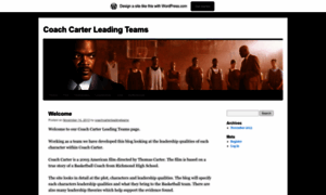 Coachcarterleadingteams.wordpress.com thumbnail