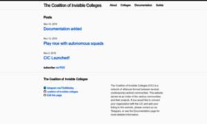 Coalitionofinvisiblecolleges.org thumbnail