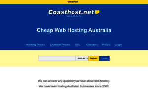 Coasthost.net.au thumbnail