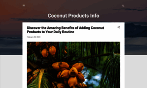 Coconutproductsinfo.blogspot.com thumbnail