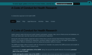 Code-of-conduct-for-health-research.eu thumbnail